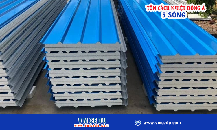 Tôn cách nhiệt đông á 5 sóng