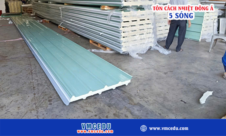 Tôn cách nhiệt đông á 5 sóng