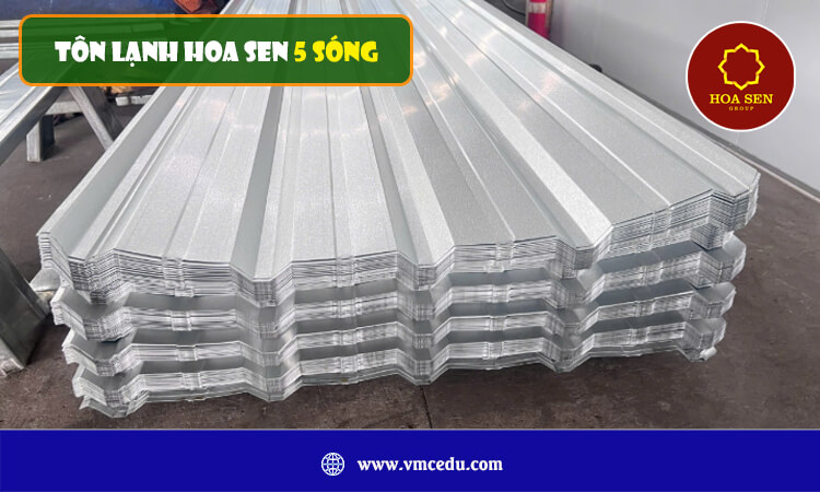 Tôn lạnh Hoa Sen 5 sóng