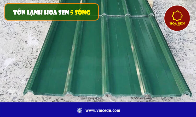 Tôn lạnh Hoa Sen 5 sóng