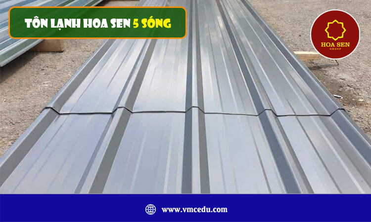 Tôn lạnh Hoa Sen 5 sóng