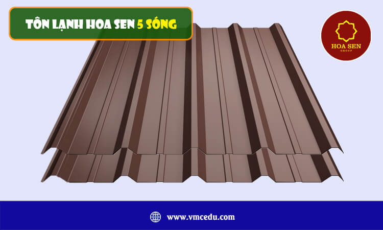 Tôn lạnh Hoa Sen 5 sóng