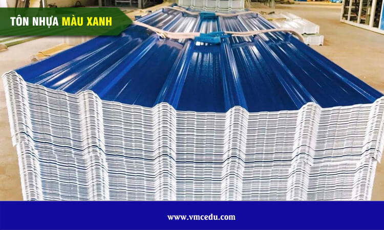 Tôn nhựa màu xanh