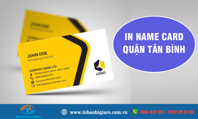 In name card Quận Tân Bình