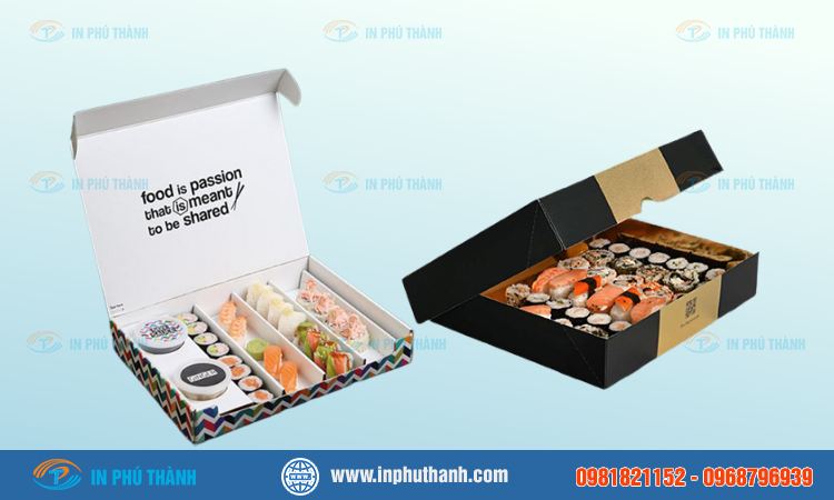 Hộp giấy đựng sushi