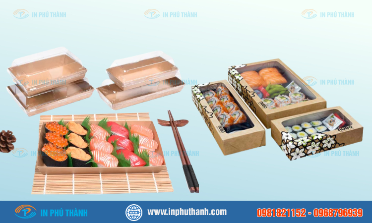 Hộp giấy đựng sushi