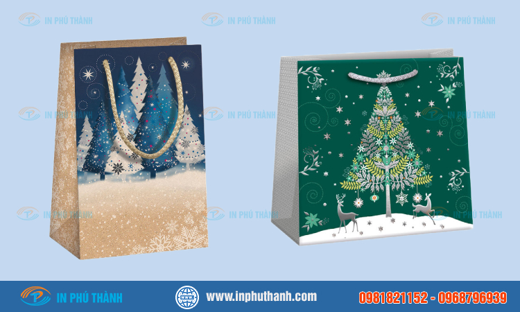 Túi giấy đựng quà Noel