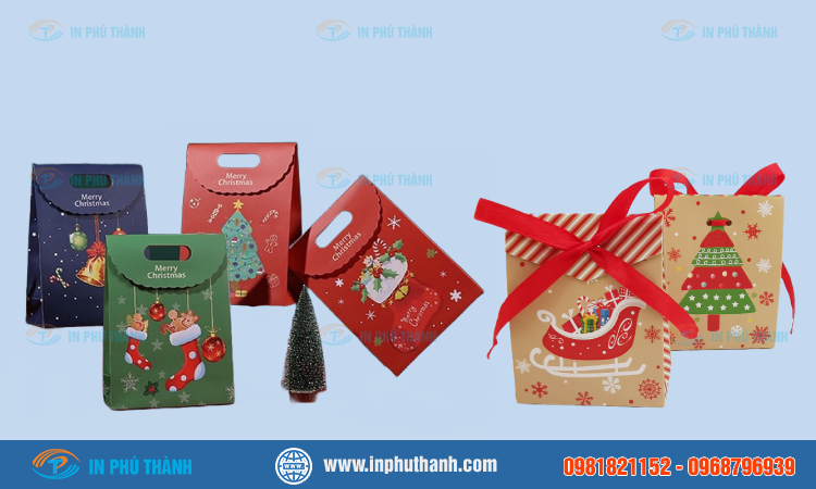 Túi giấy đựng quà Noel