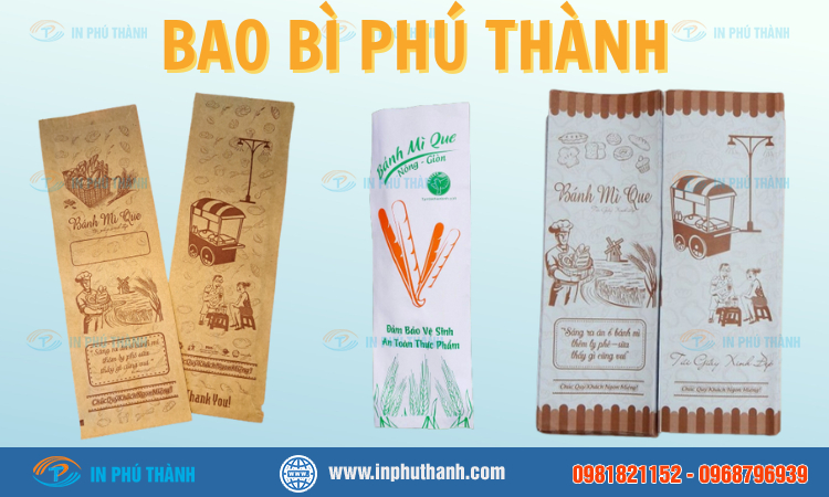 Túi giấy đựng bánh mì que