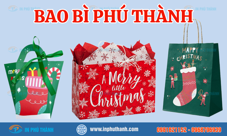 Túi giấy đựng quà Noel