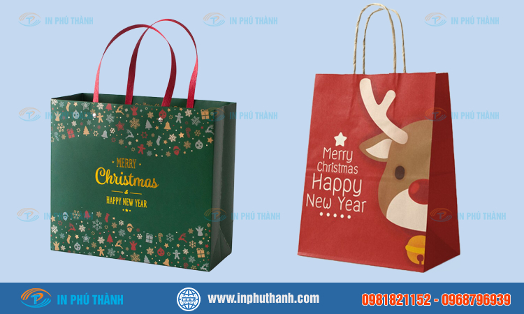 Túi giấy đựng quà Noel