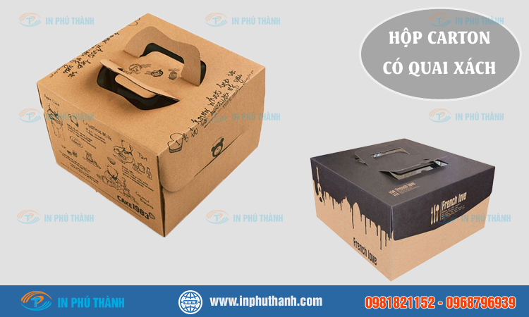 Hộp carton có quai xách 