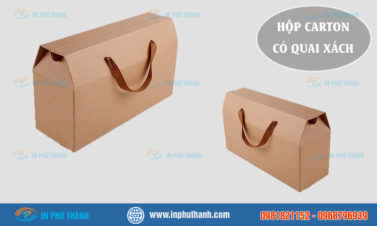 Hộp carton có quai xách 