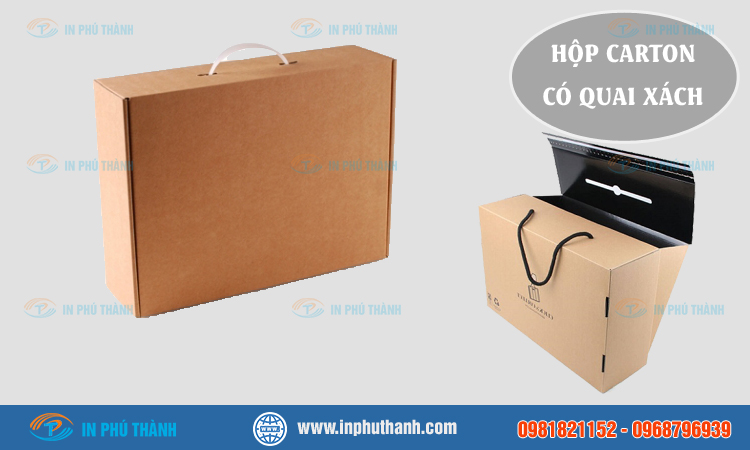 Hộp carton có quai xách 