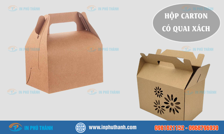 Hộp carton có quai xách 