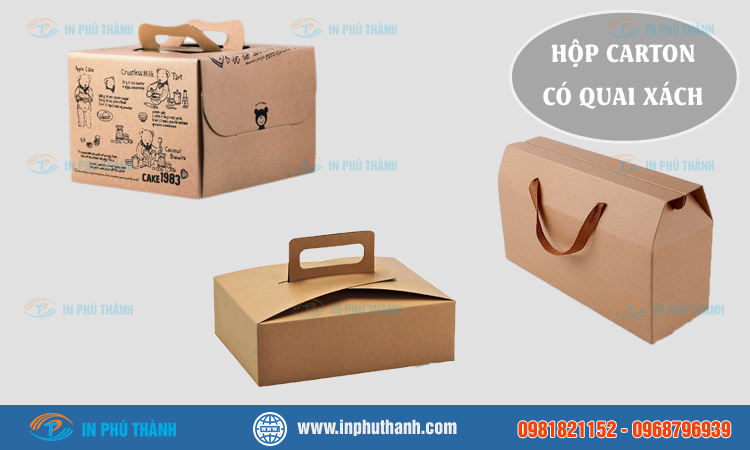 Hộp carton có quai xách 