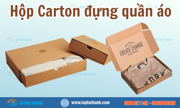 Hộp carton đựng quần áo