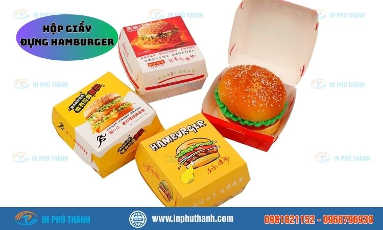 Hộp giấy đựng hamburger