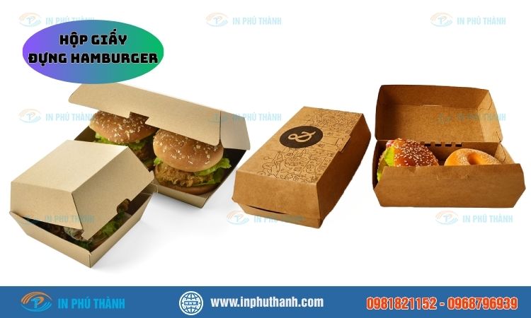 Hộp giấy đựng hamburger