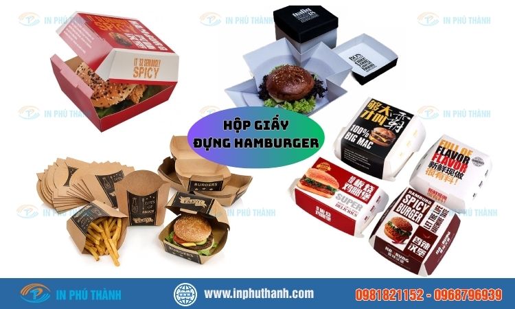 Hộp giấy đựng hamburger