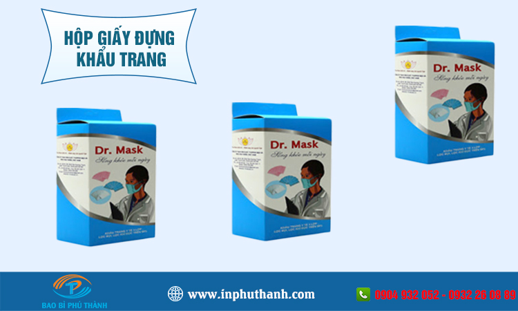 Hộp giấy đựng khẩu trang