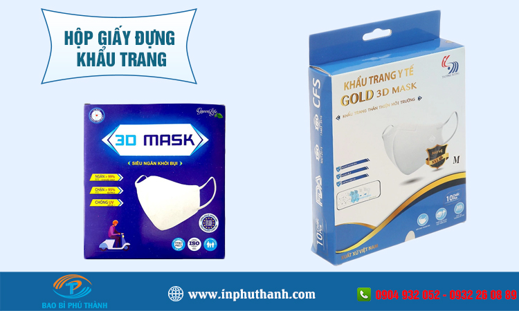 Hộp giấy đựng khẩu trang