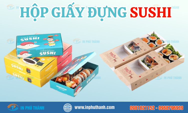 Hộp giấy đựng sushi