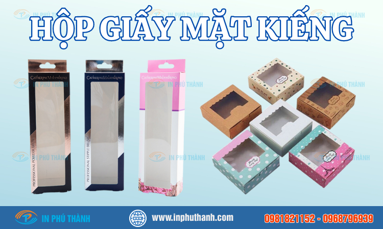 Hộp giấy mặt kiếng