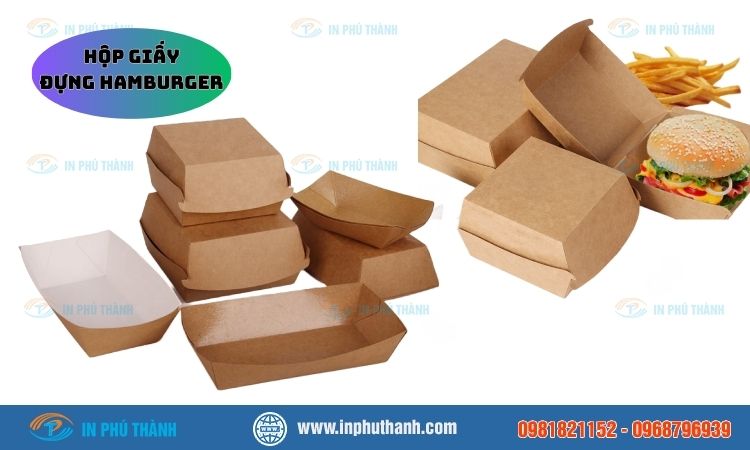 Hộp giấy đựng hamburger