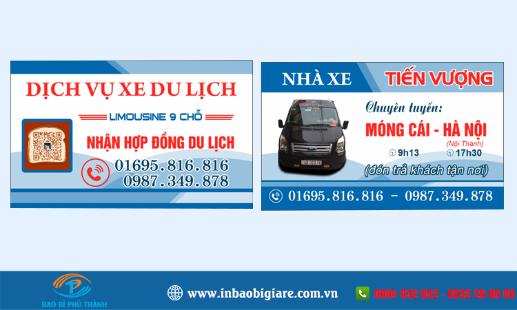 Name card xe du lịch