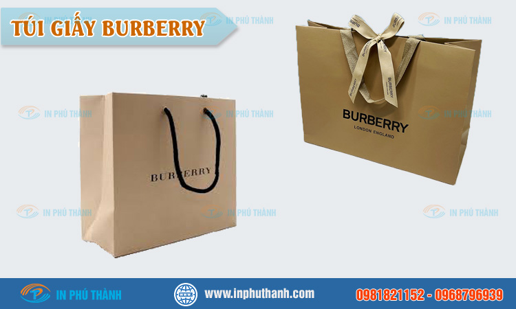 Túi giấy burberry