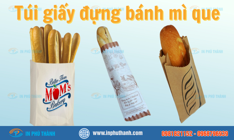 Túi giấy đựng bánh mì que