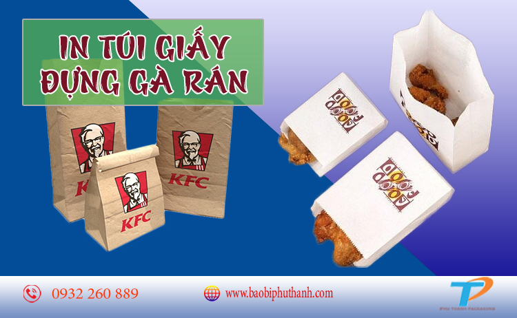 Túi giấy đựng gà rán