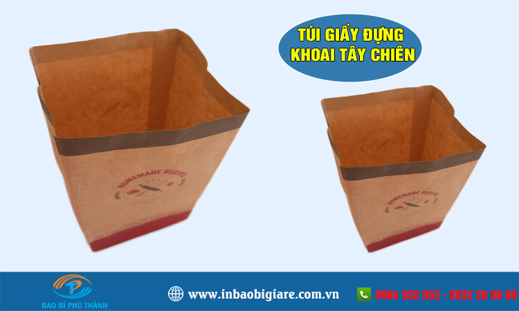 Túi giấy đựng khoai tây chiên