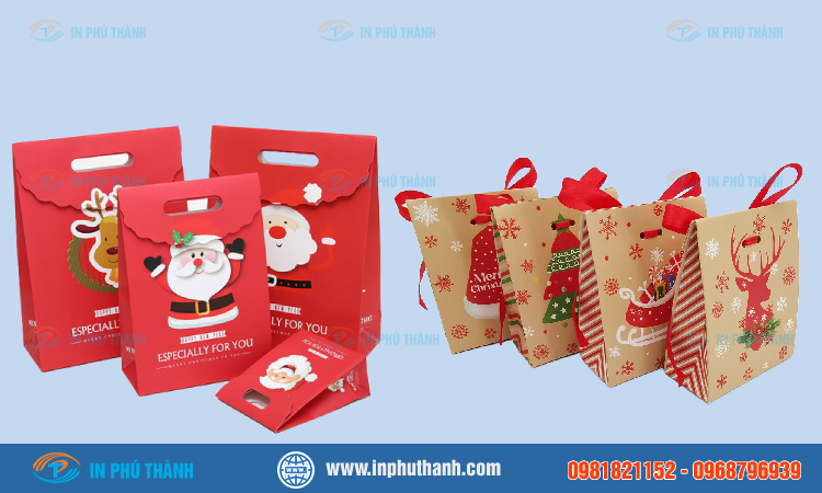 Túi giấy đựng quà Noel