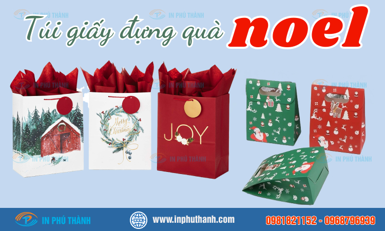 Túi giấy đựng quà Noel