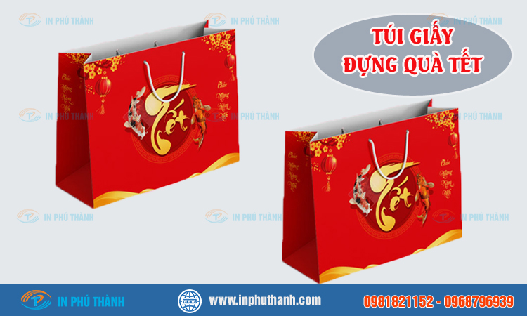 Túi giấy đựng quà tết