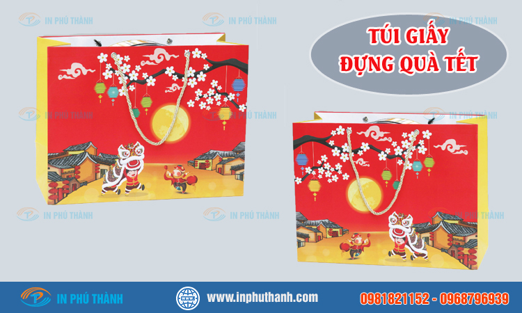 Túi giấy đựng quà tết