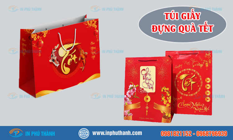 Túi giấy đựng quà tết