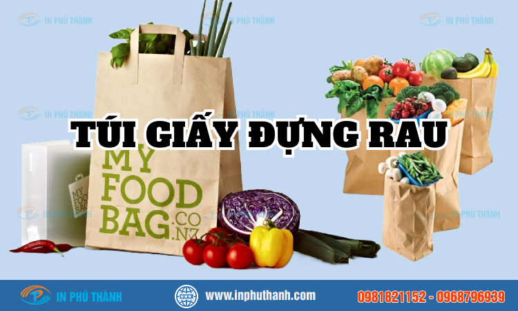 Túi giấy đựng rau