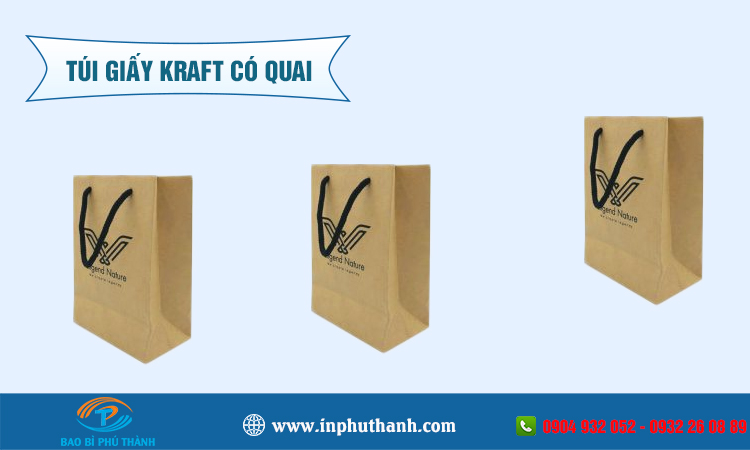 Túi giấy kraft có quai