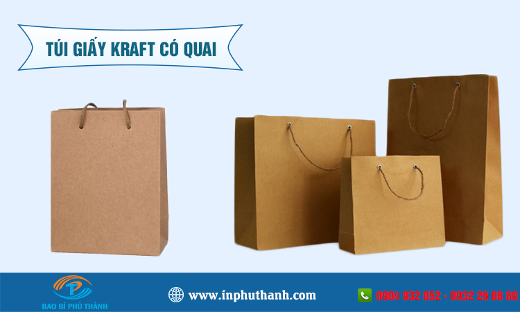 Túi giấy kraft có quai